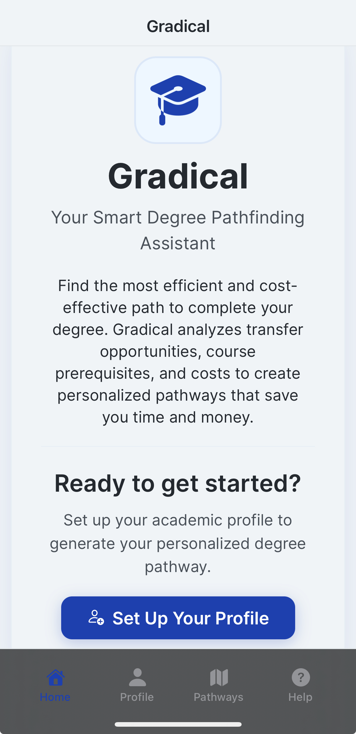 Gradical App Screenshot